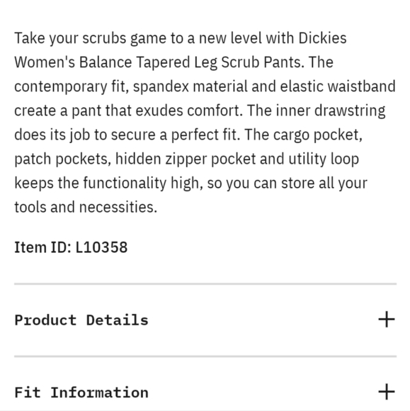 Dickies Womens Balance Petite Periwinkle Scrub Pants - Picture 13 of 14